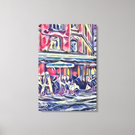 Lienzo Café en parís