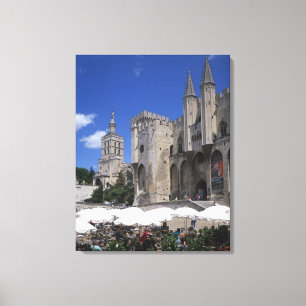 Lienzo Café, Le Palais des Papes, Avignon, Vaucluse,