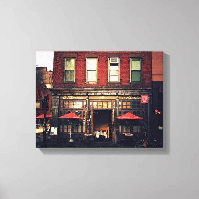 Lienzo Cafe - Nueva York (Anverso)