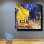 Lienzo Cafe Terrace at Night France Vincent van Gogh<br><div class="desc">A fine art wrapped canvas with the post-Impressionist painting by Vincent van Gogh (1853-1890),  Cafe Terrace at Night (1888). Created in Arles,  France in front of a popular coffee house on the Rue Du Palais.</div>