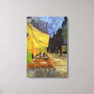 Lienzo Cafe Terrace de noche de van Gogh