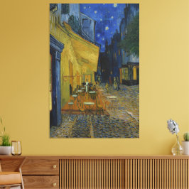 Lienzo Cafe Terrace de noche por Vincent van Gogh