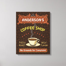 Lienzo Cafetería con Mug Crea tu Propia Personalización