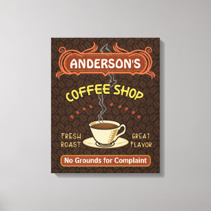 Lienzo Cafetería con Mug Crea tu Propia Personalización