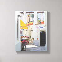 Cafetería En La Acera De Capri