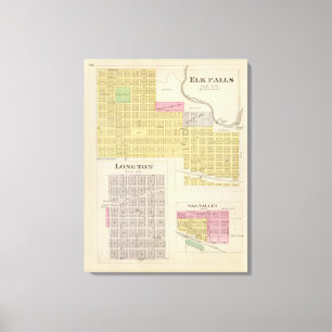 Lienzo Caídas de los alces, Longton, valle del roble,