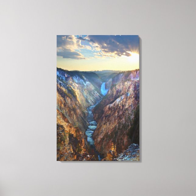 Lienzo Caídas más bajas del punto del artista (Anverso)