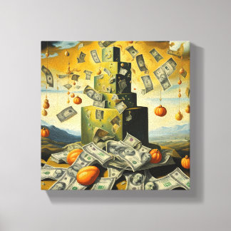 Lienzo Caja de la calabaza