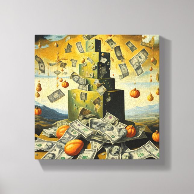 Lienzo Caja de la calabaza (Anverso)