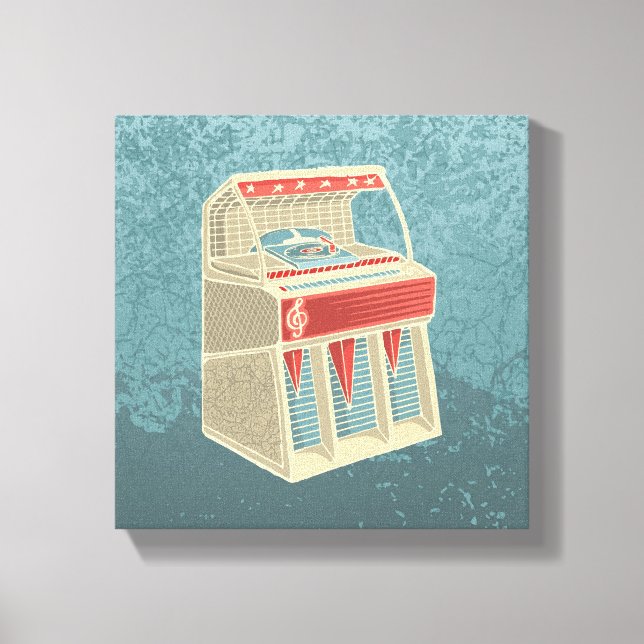 Lienzo Caja de música Grunge (Anverso)