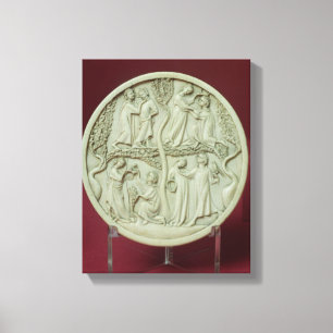 Lienzo Caja del espejo que representa las escenas