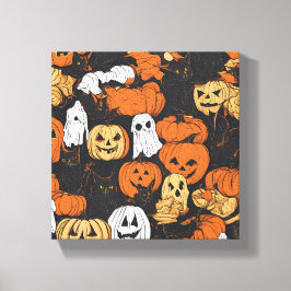 Lienzo Calabaza de Halloween