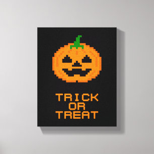 LIENZO CALABAZA DE HALLOWEEN - TRUCO O TRATO