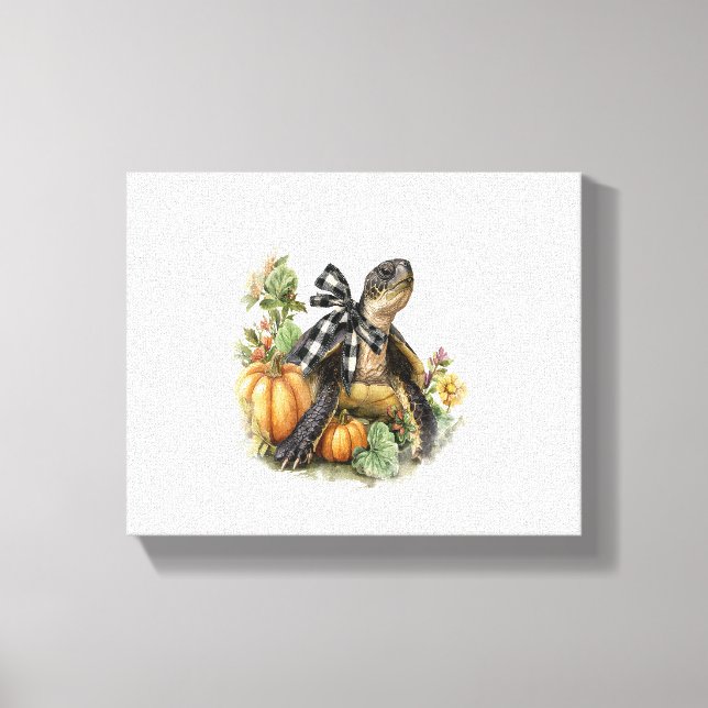 Lienzo Calabaza otoñal para animales de la camiseta de to (Anverso)