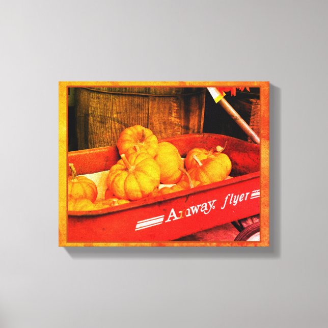 Lienzo Calabazas De Caída En La Antigua Vendimia Del Vagó (Anverso)