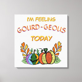 Lienzo Calabazas de otoño bordeadas