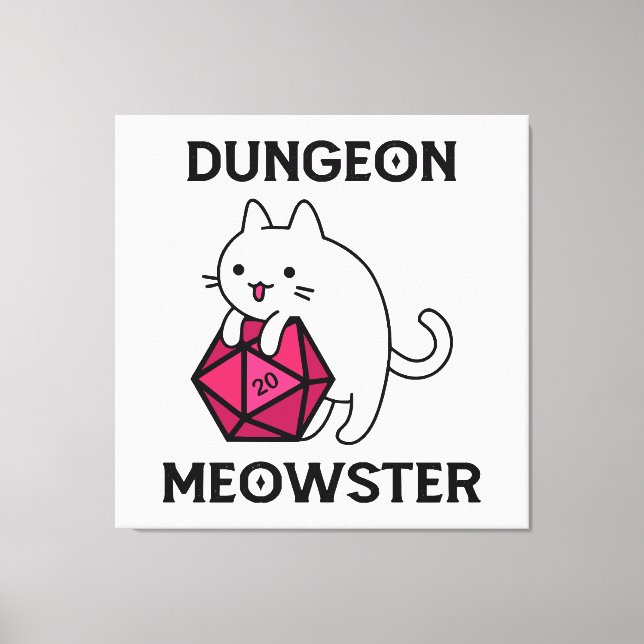 Lienzo Calabozo Meowster Gato Divertido (Anverso)