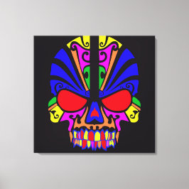 Lienzo Calavera en color