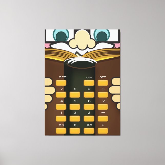 Lienzo Calculadora Profesor (Anverso)