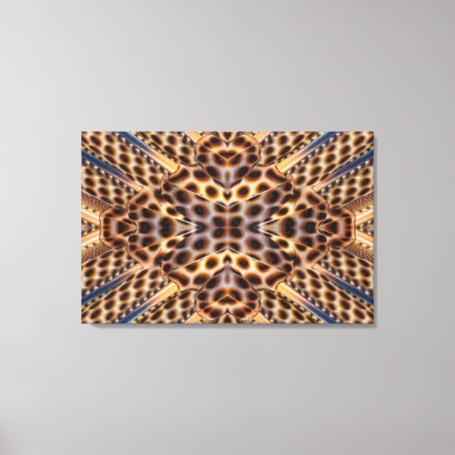 Lienzo Caleidoscopio marrón (Anverso)