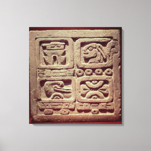Lienzo Calendario con cuatro glyphs, Toltec