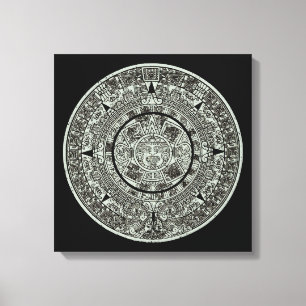 Lienzo Calendario maya 1 azteca mexicano de soles aztecos
