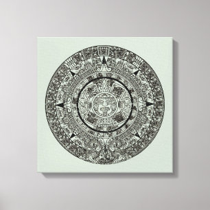 Lienzo Calendario maya 1 azteca mexicano de soles aztecos