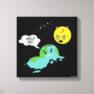 Lienzo Calentamiento del planeta