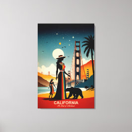 Lienzo California: La tierra de las aventuras