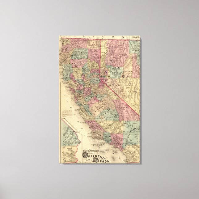 Lienzo California, Nevada (Anverso)