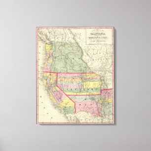 Lienzo California, Oregon, Utah, New México 3