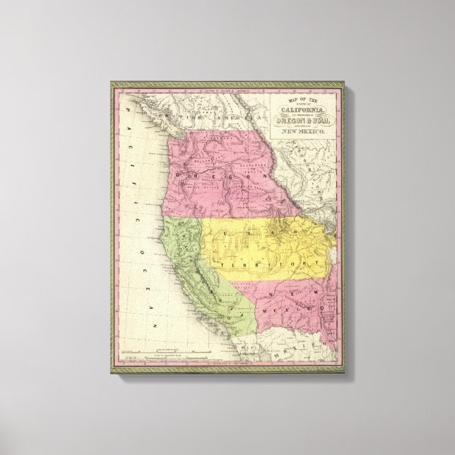 Lienzo California, Oregón, Utah, Nuevo México 2 (Anverso)
