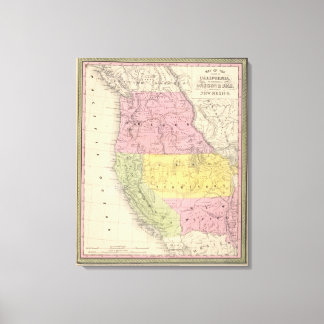 Lienzo California, Oregón, Utah y Nuevo México