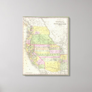 Lienzo California, Oregon, Washington, Utah, New México 