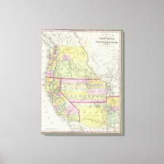 Lienzo California, Oregón, Washington, Utah, Nuevo México