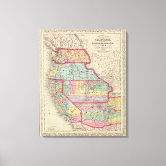 Lienzo California, Oregón, Washington, Utah, Nuevo México