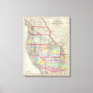 Lienzo California, Oregón, Washington, Utah, Nuevo México