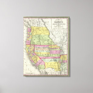 Lienzo California, Oregón, Washington, Utah, Nuevo México