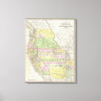 Lienzo California, Oregón, Washington, Utah, Nuevo México