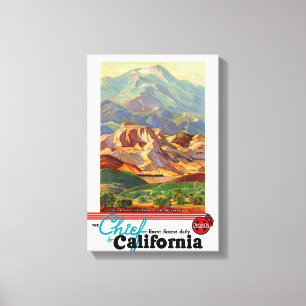 Lienzo California restauró el poster del viaje del