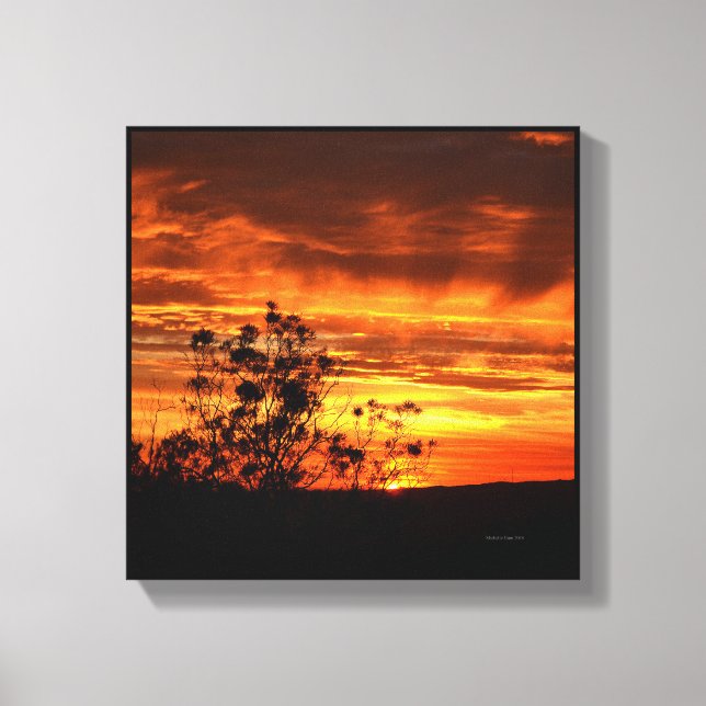 Lienzo California Sunset (Anverso)