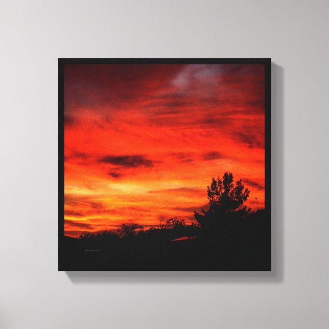 Lienzo California Sunset (Anverso)