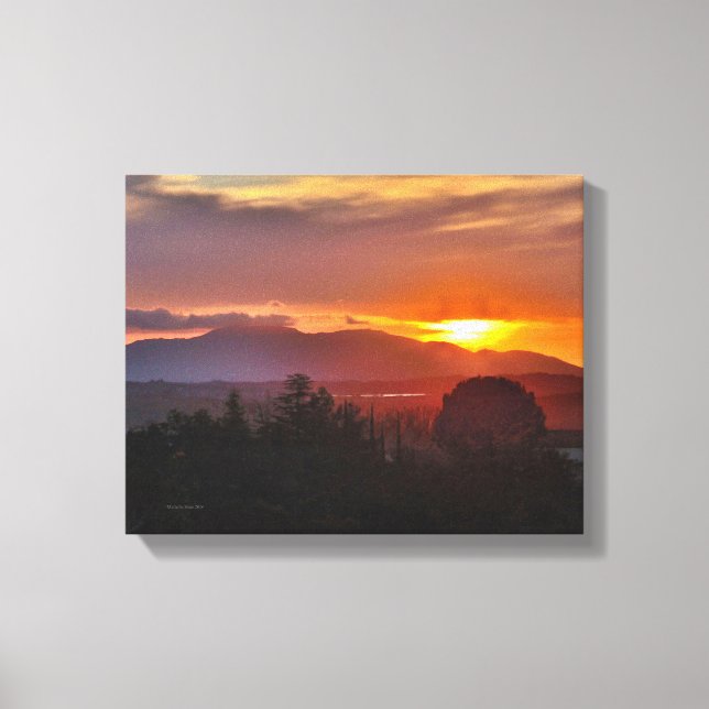 Lienzo California Sunset (Anverso)