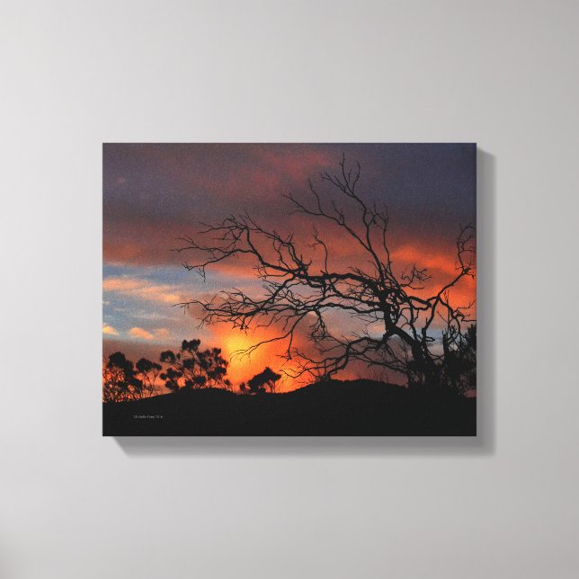 Lienzo California Sunset (Anverso)