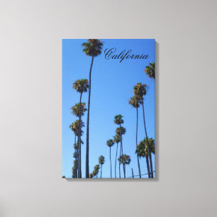 LIENZO CALIFORNIA TALL PALM ÁRBOLES CANVAS IMPRIMIR