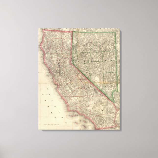 Lienzo California y Nevada (Anverso)