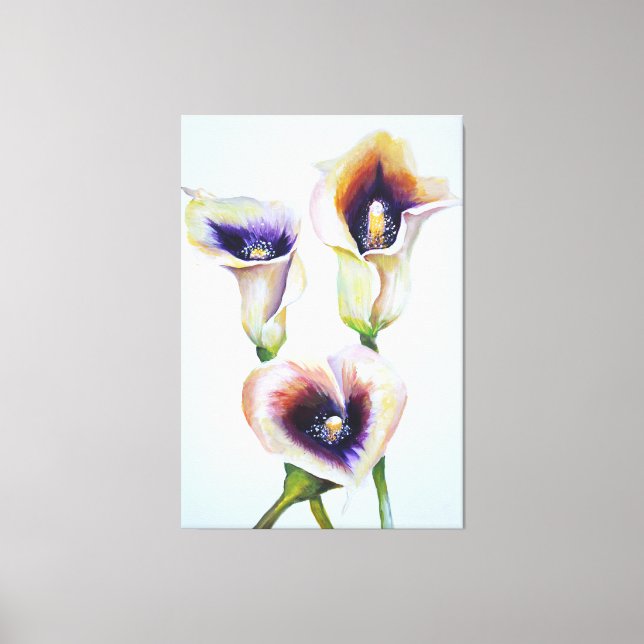 Lienzo Calla Lillies Hermoso Bouquet Blomning (Anverso)