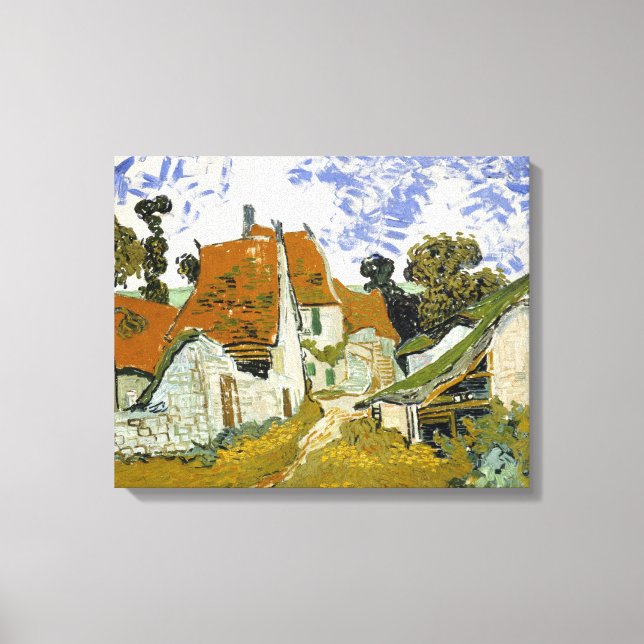 Lienzo Calle Auvers-sur-Oise Vincent van Gogh (Anverso)