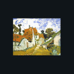 Lienzo Calle Auvers-sur-Oise Vincent van Gogh<br><div class="desc">Calle de Auvers-sur-Oise. Vincent Willem van Gogh. Bonito paisaje de pueblo. Calle de un pequeño pueblo con casas de piedra bajo techos rojos. Hay árboles en el fondo. Las nubes cruzan el cielo azul. Reproducción de obras famosas de imágenes artísticas de dominio público.</div>