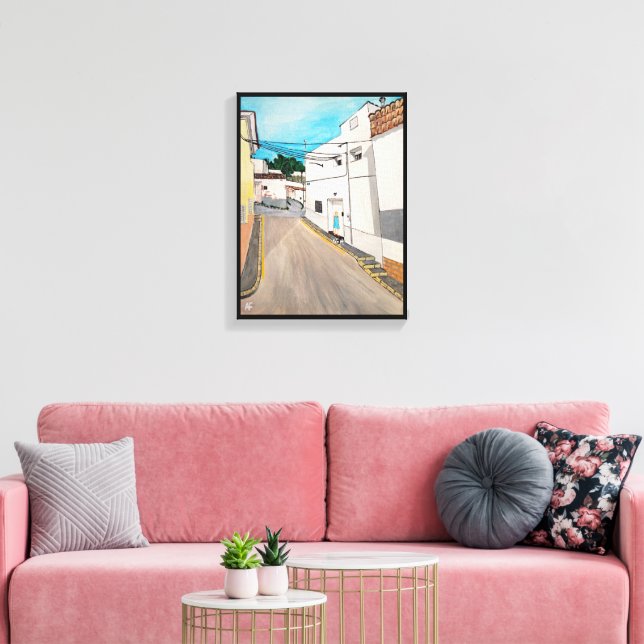 Lienzo Calle Cabanilles Pintura de Alfred Fox (Insitu (Sala de estar))